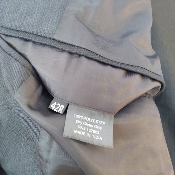 Mennonite Men's Suit 42R Jacket 32R Pants 27" Inseam Clerical - Picture 8 of 14